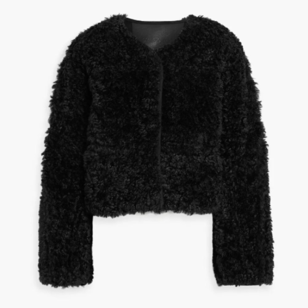 STAND STUDIO Charmaine reversible faux shearling jacket